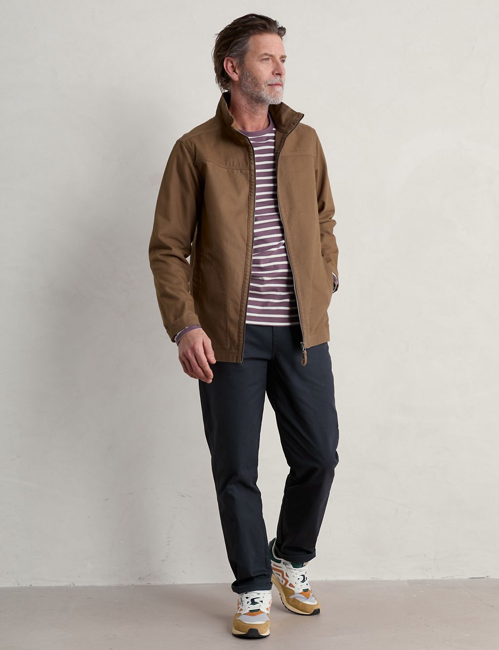 Pure Cotton Funnel Neck Utility Jacket 3 of 5