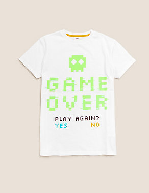 Pure Cotton Gaming T-Shirt (6-16 Yrs) Image 2 of 4