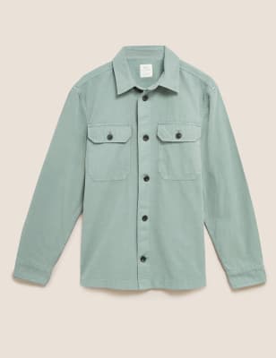dyed wash overshirt