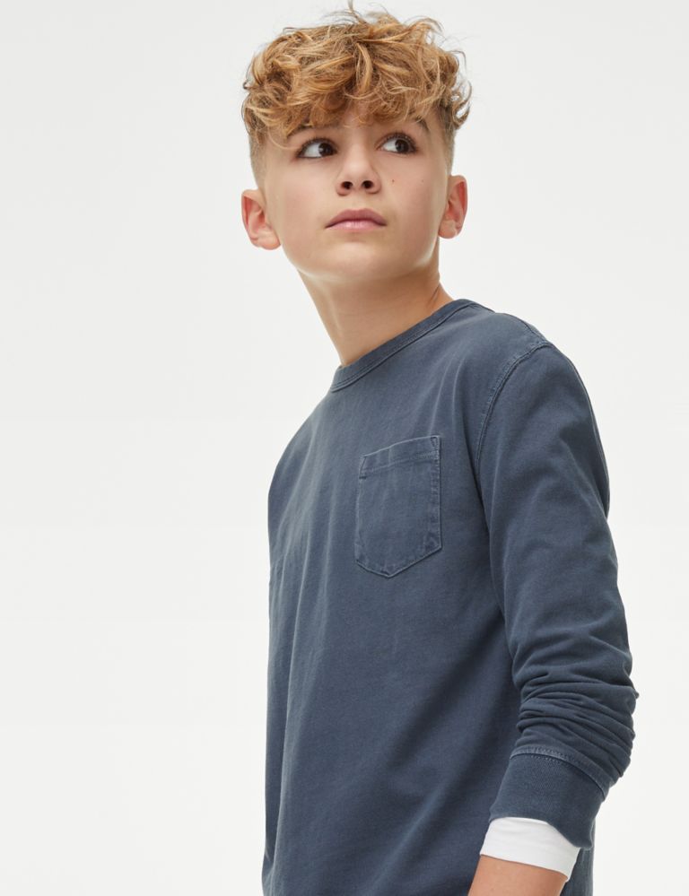 Pure Cotton Garment Dyed Top (6-16 Yrs) 3 of 4