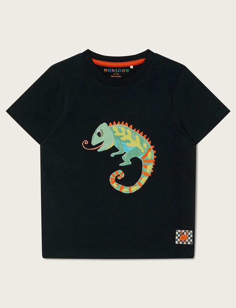 Pure Cotton Gecko T-Shirt (3-13 Yrs) 1 of 3