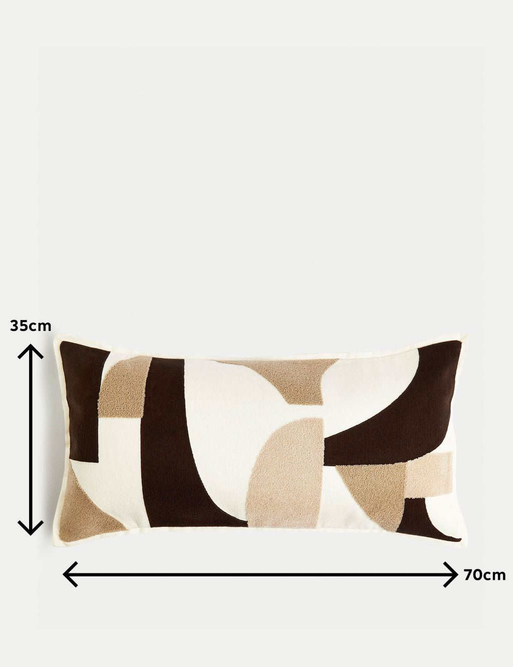 Pure Cotton Geometric Bolster Cushion 5 of 5