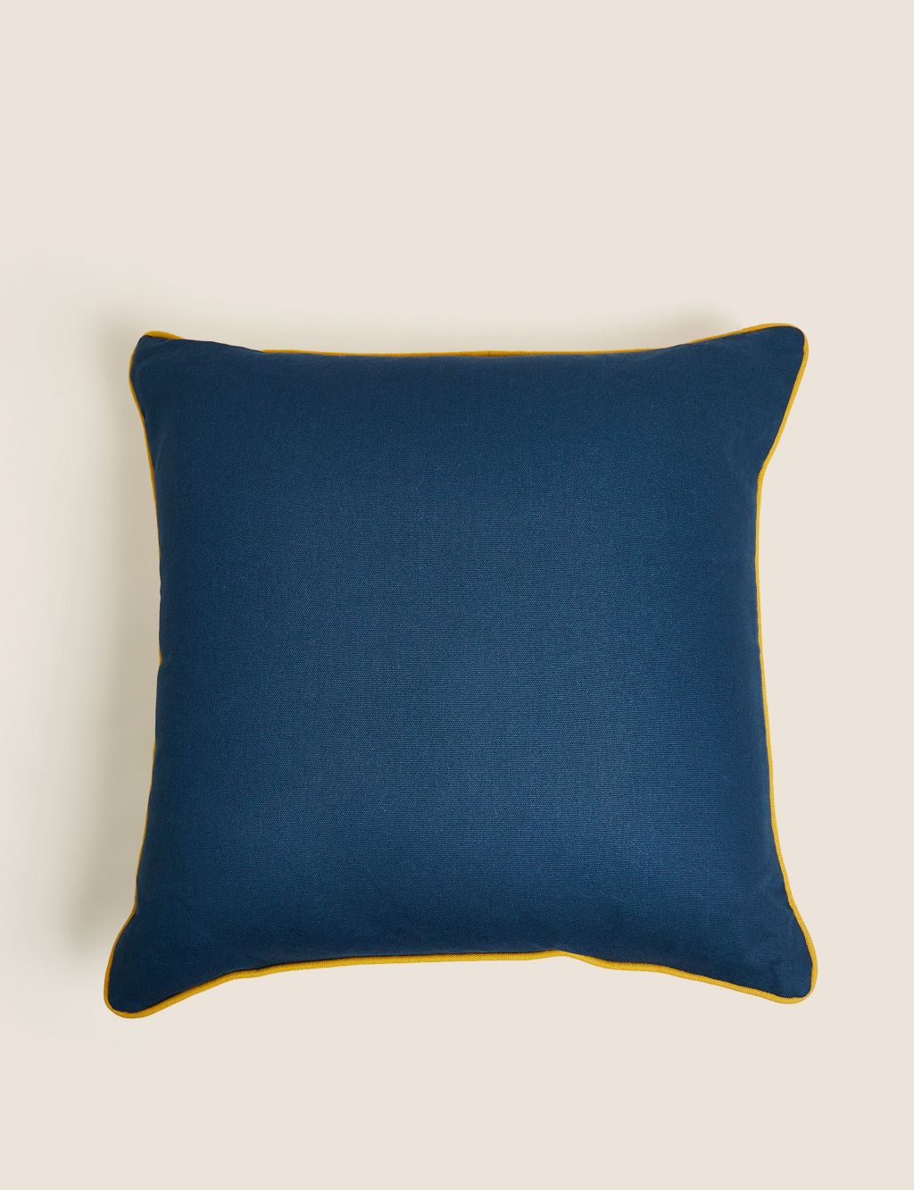 Pure Cotton Geometric Embroidered Cushion 2 of 6