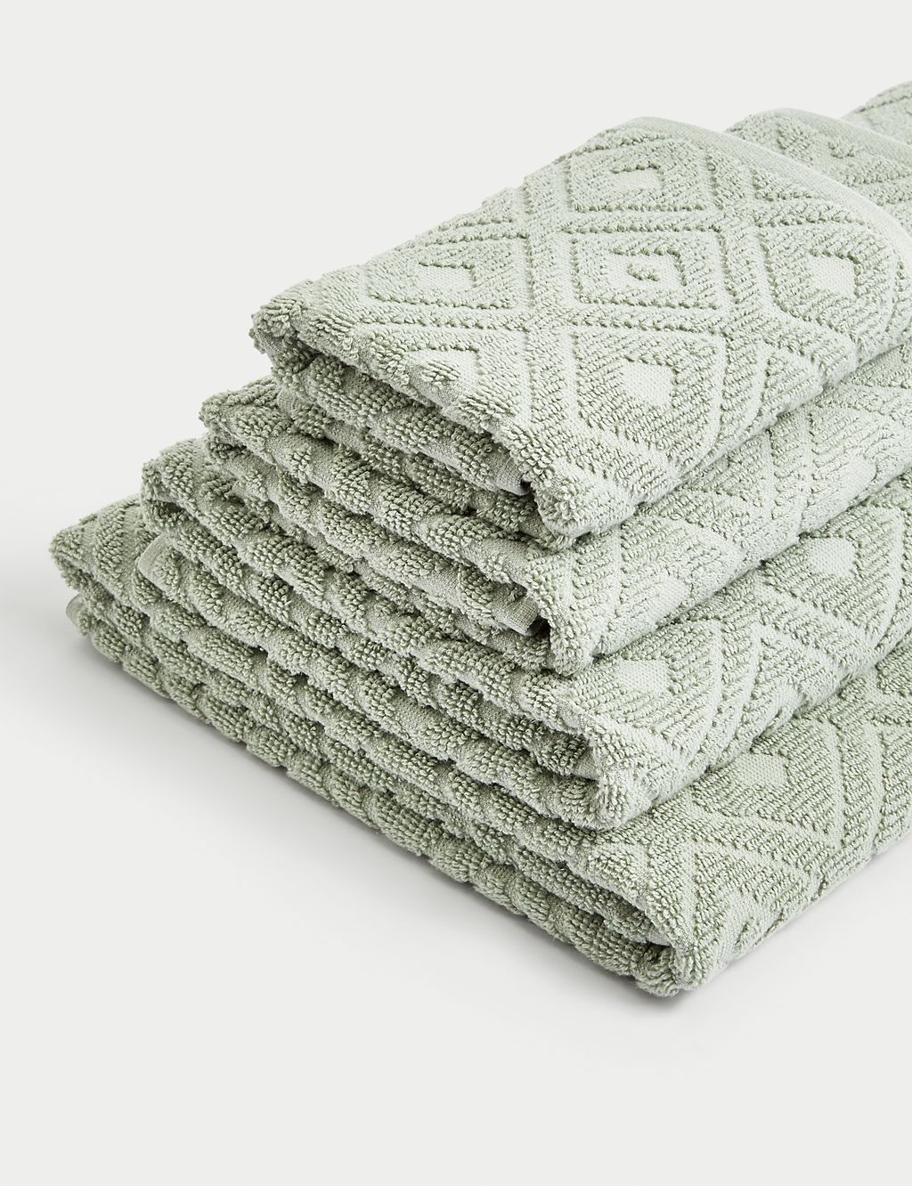 Pure Cotton Geometric Towel 3 of 5