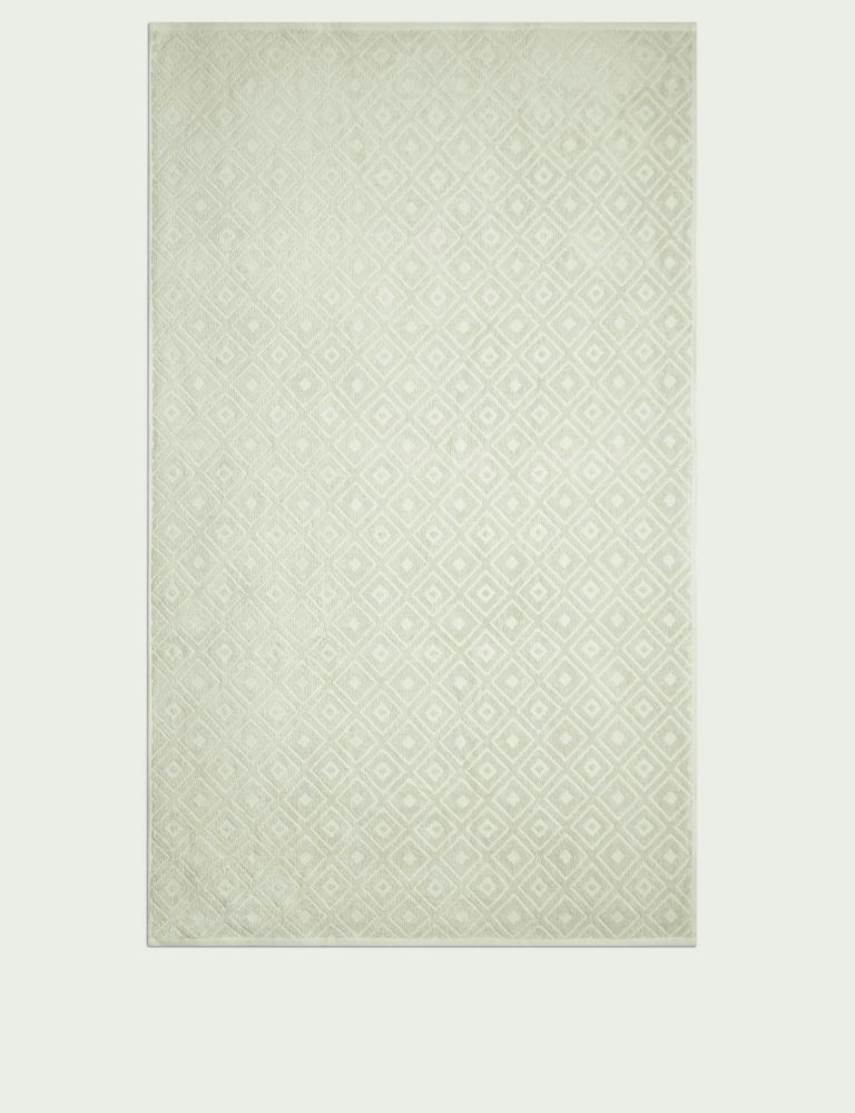 Pure Cotton Geometric Towel 2 of 5