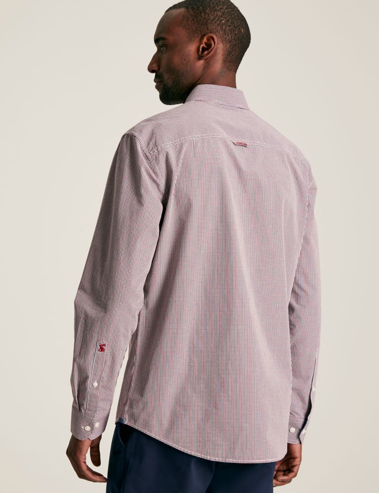 Pure Cotton Gingham Check Shirt 4 of 7