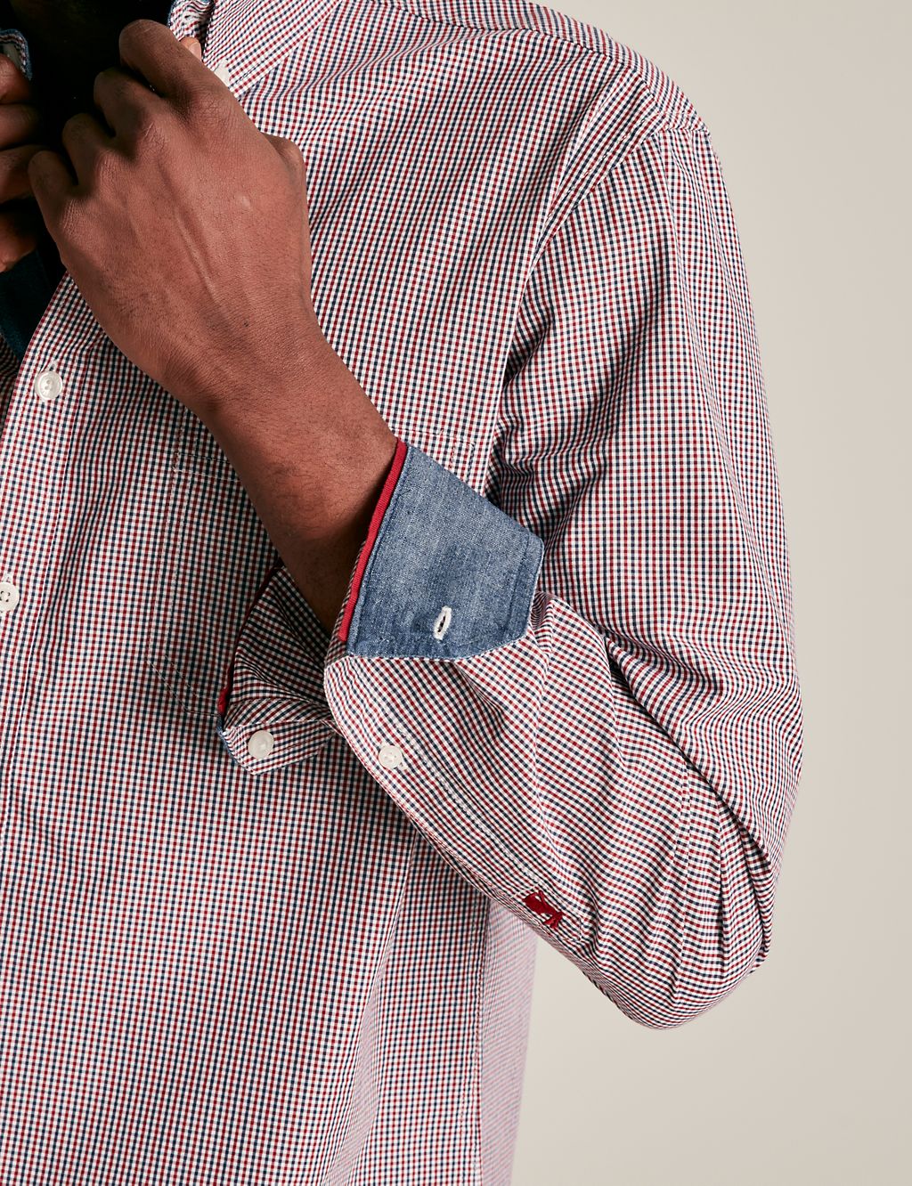 Pure Cotton Gingham Check Shirt 4 of 7