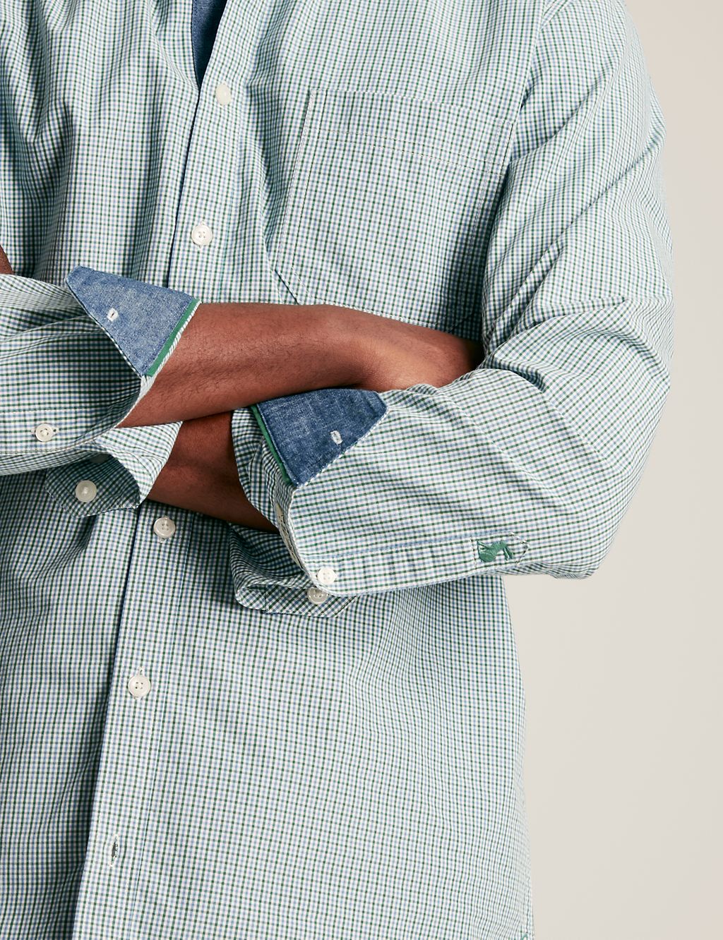 Pure Cotton Gingham Check Shirt 4 of 6