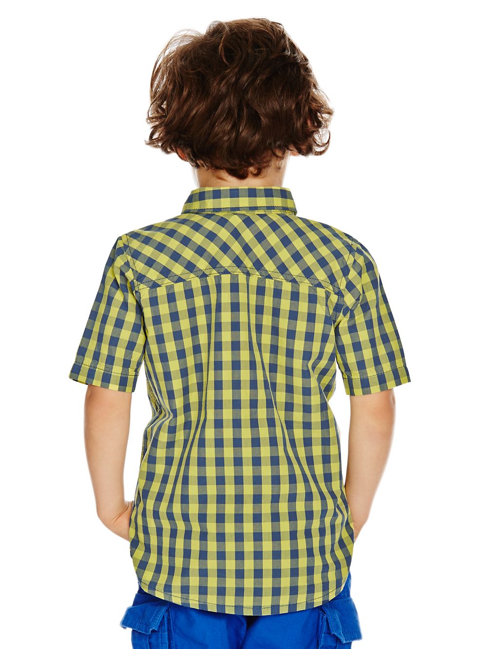 Pure Cotton Gingham Checked Shirt (1-7 Years) 2 of 3