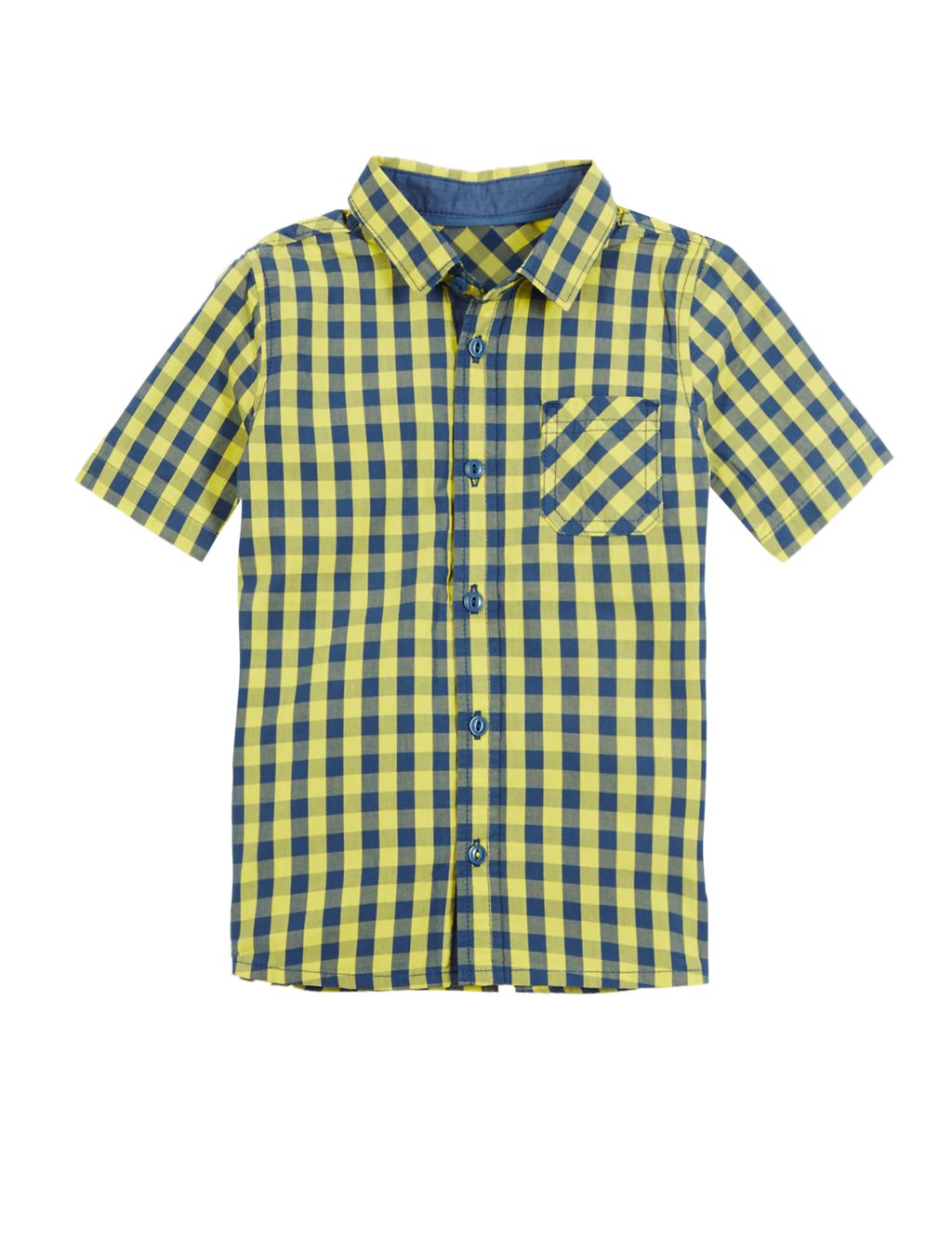 Pure Cotton Gingham Checked Shirt (1-7 Years) 1 of 3