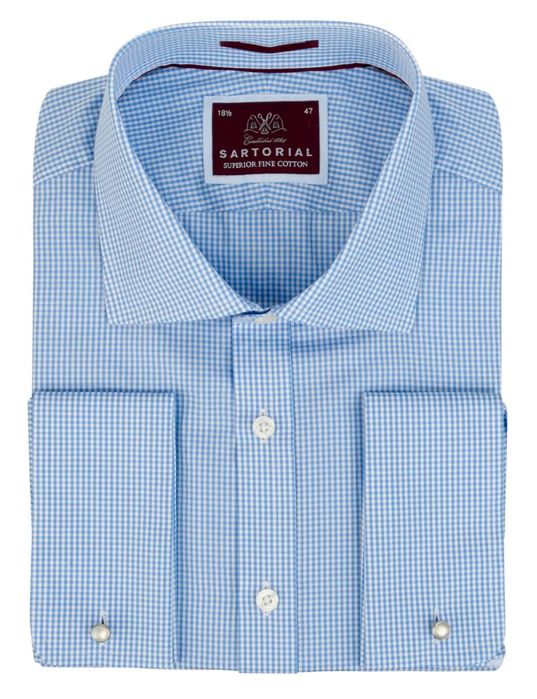 Pure Cotton Gingham Checked Shirt 1 of 2
