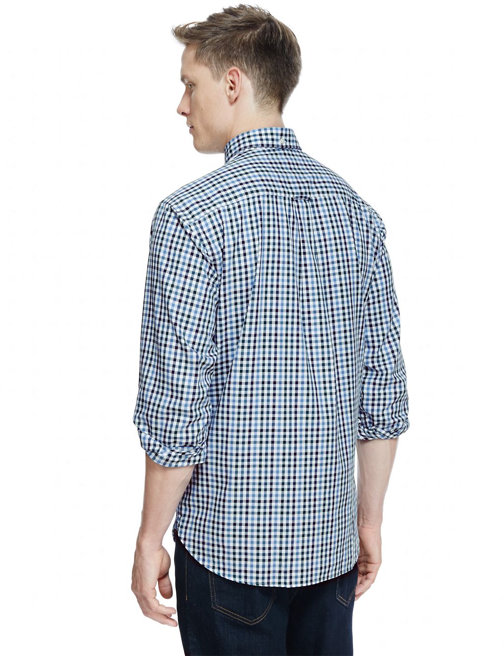 Pure Cotton Gingham Checked Shirt 2 of 5
