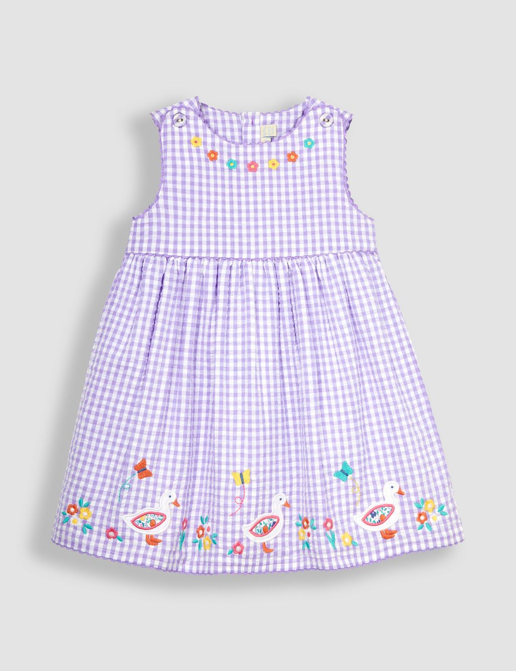 Pure Cotton Gingham Dress (0-7 Yrs) 3 of 3