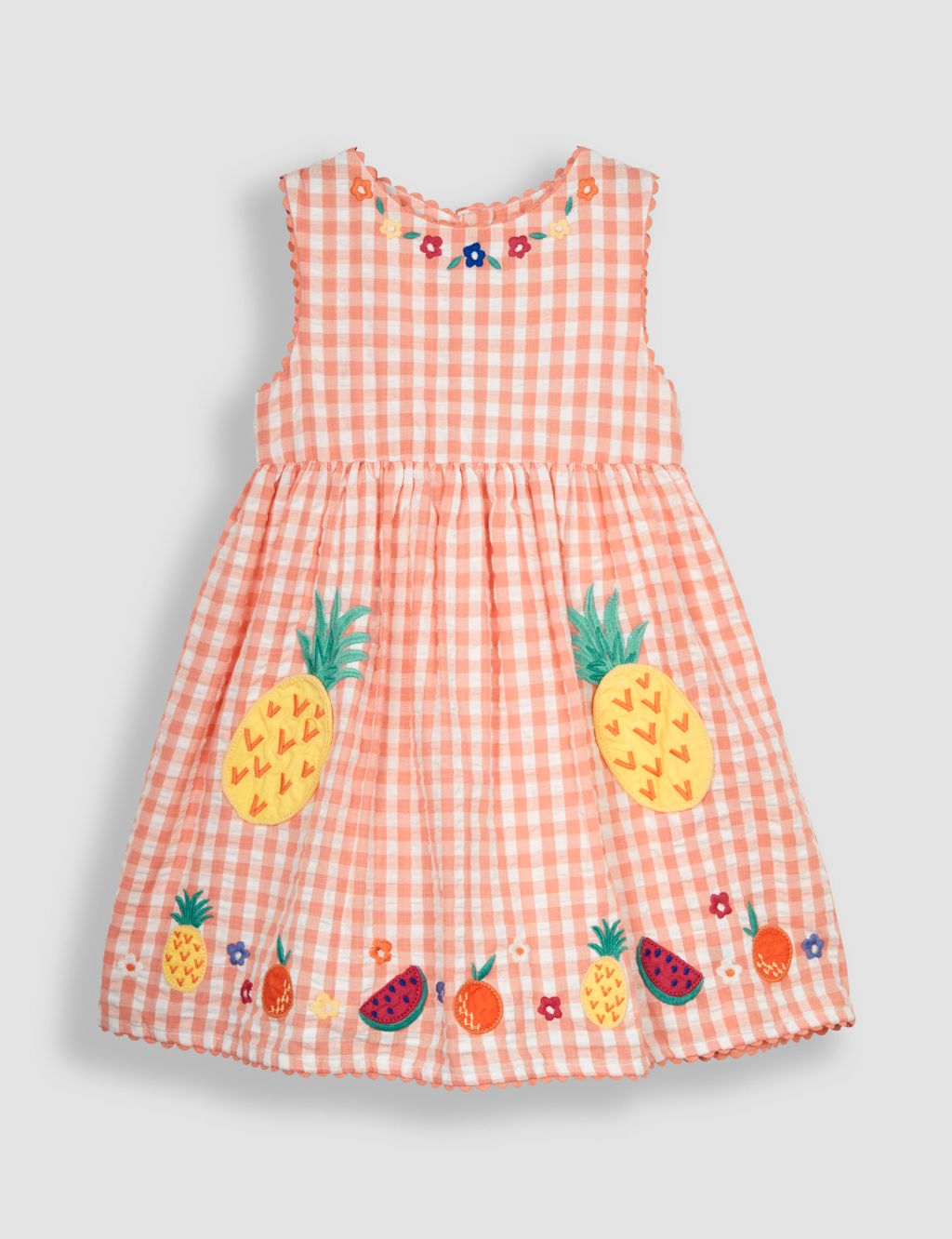 Pure Cotton Gingham Dress (6 Mths-7 Yrs) 1 of 4