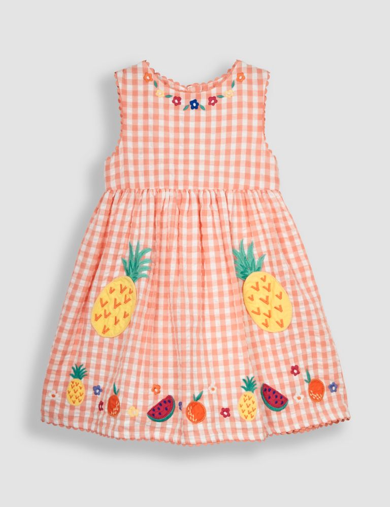 Pure Cotton Gingham Dress (6 Mths-7 Yrs) 2 of 4