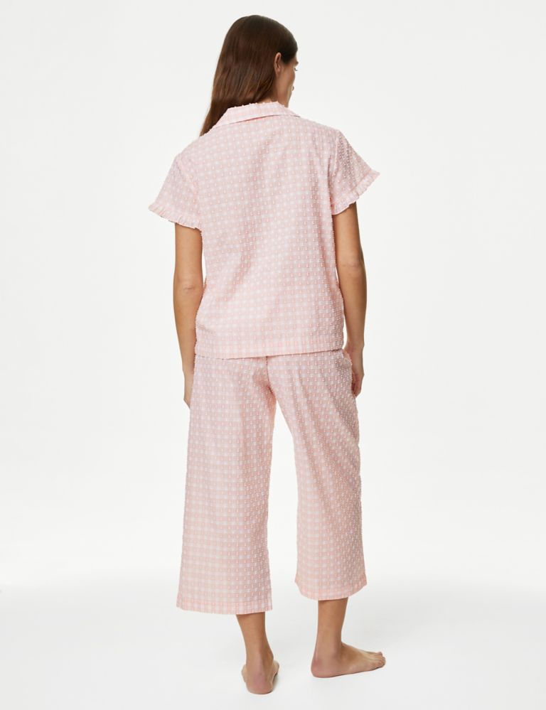 Pure Cotton Gingham Pyjama Set 6 of 6