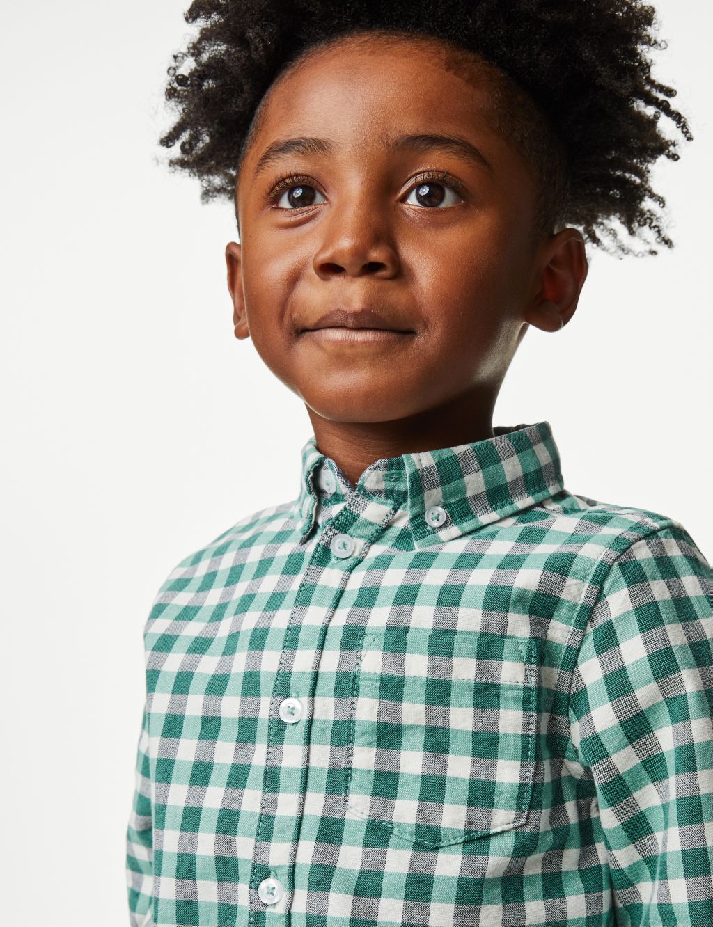 Pure Cotton Gingham Shirt (2-8 Yrs) | M&S Collection | M&S