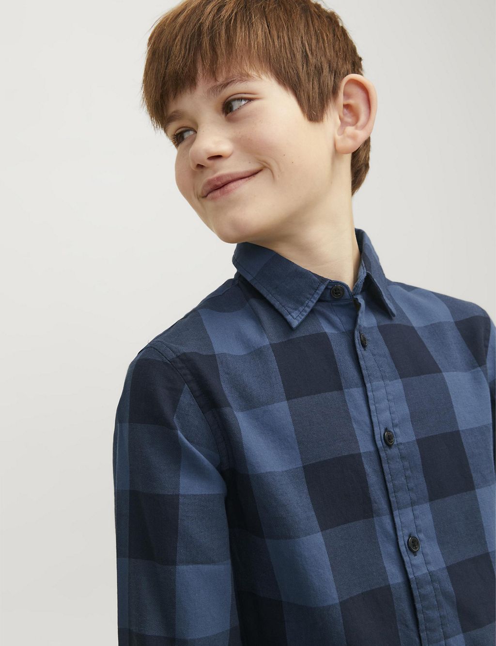 Pure Cotton Gingham Shirt (8-16 Yrs) 7 of 7