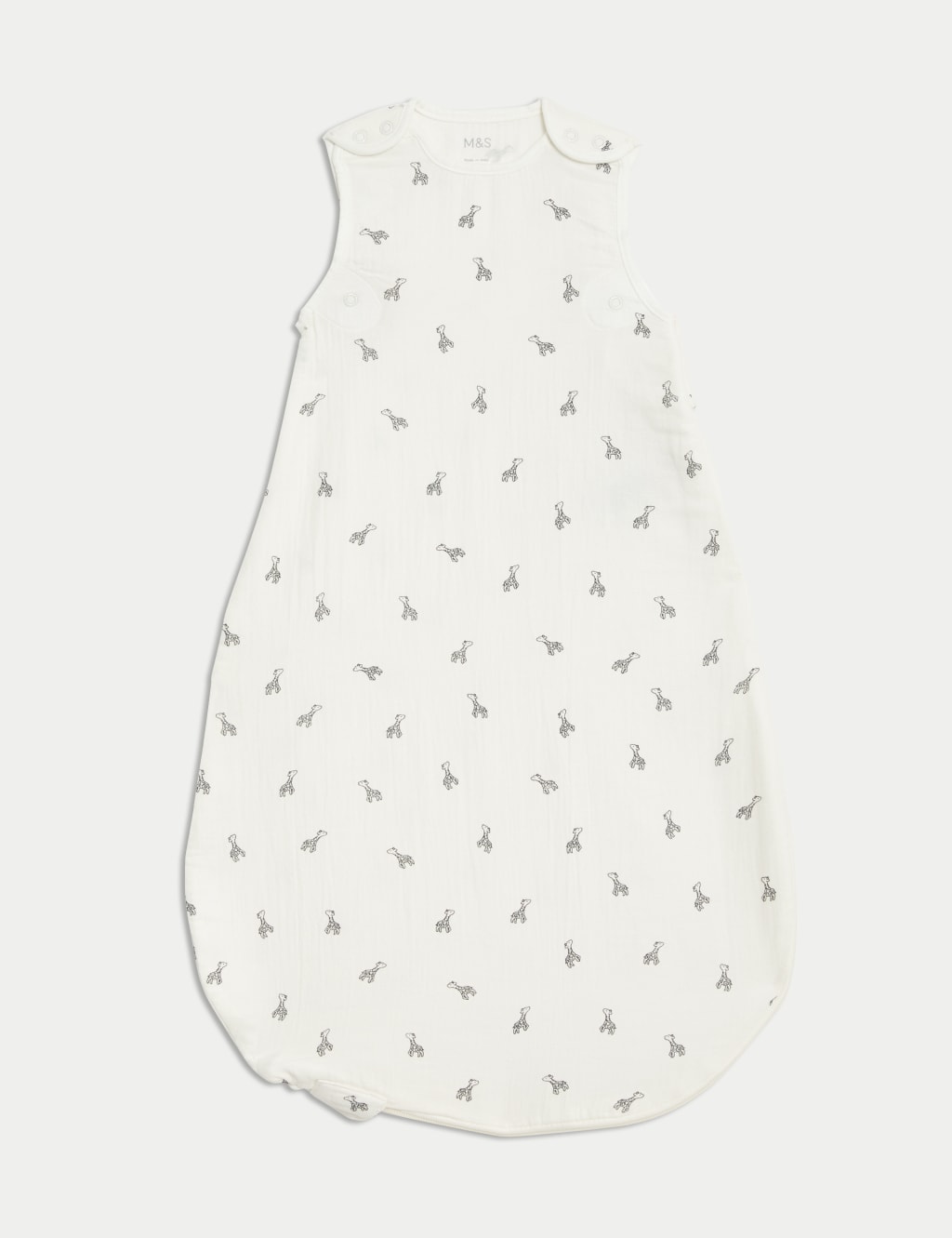 Pure Cotton Giraffe 0.5 Tog Sleeping Bag (03 Yrs) M&S Collection M&S