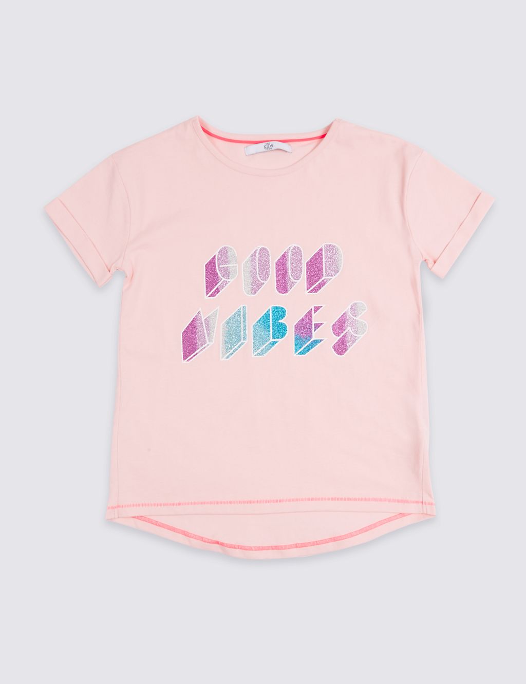 Pure Cotton Glitter Top with StayNEW™ (3-16 Years) 1 of 7