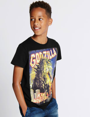 Boys best sale godzilla shirt