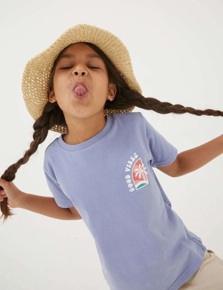 Pure Cotton Good Vibes T-Shirt (3-13 Years) 4 of 4