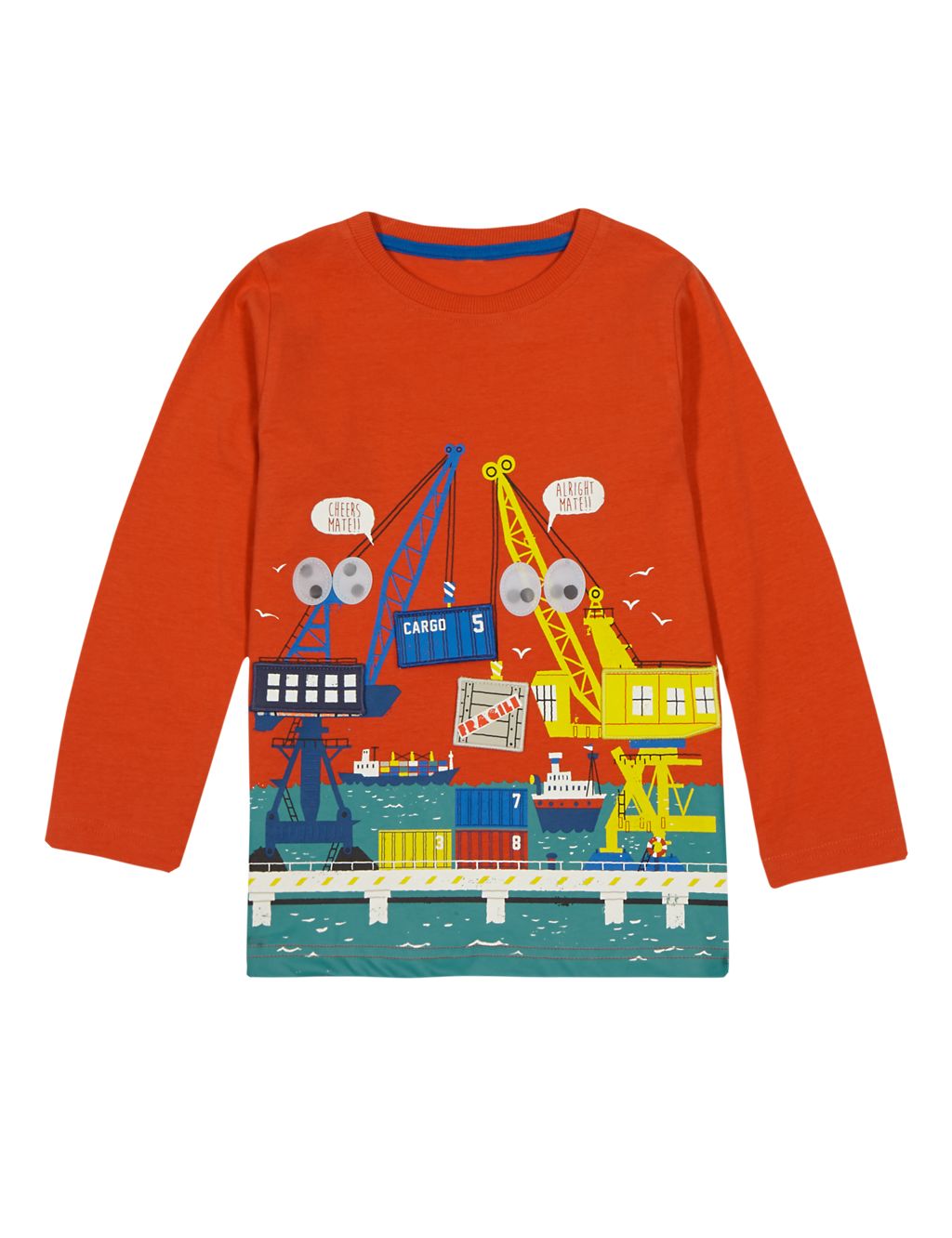 Pure Cotton Graphic Print T-Shirt (1-7 Years) 1 of 4