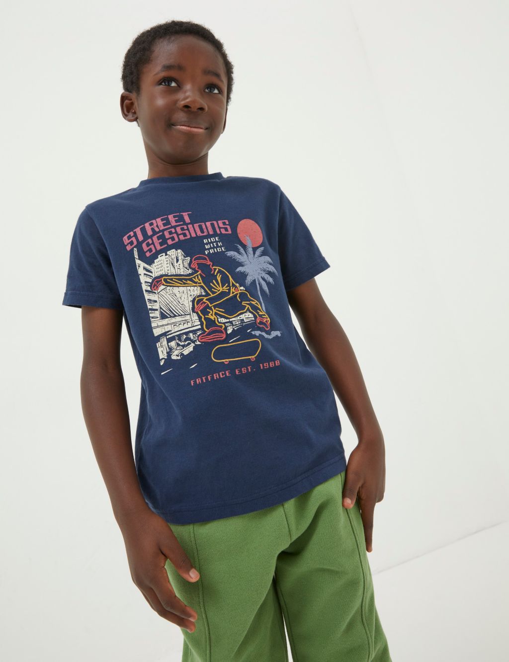 Pure Cotton Graphic T-Shirt (3-13 Yrs) 3 of 4