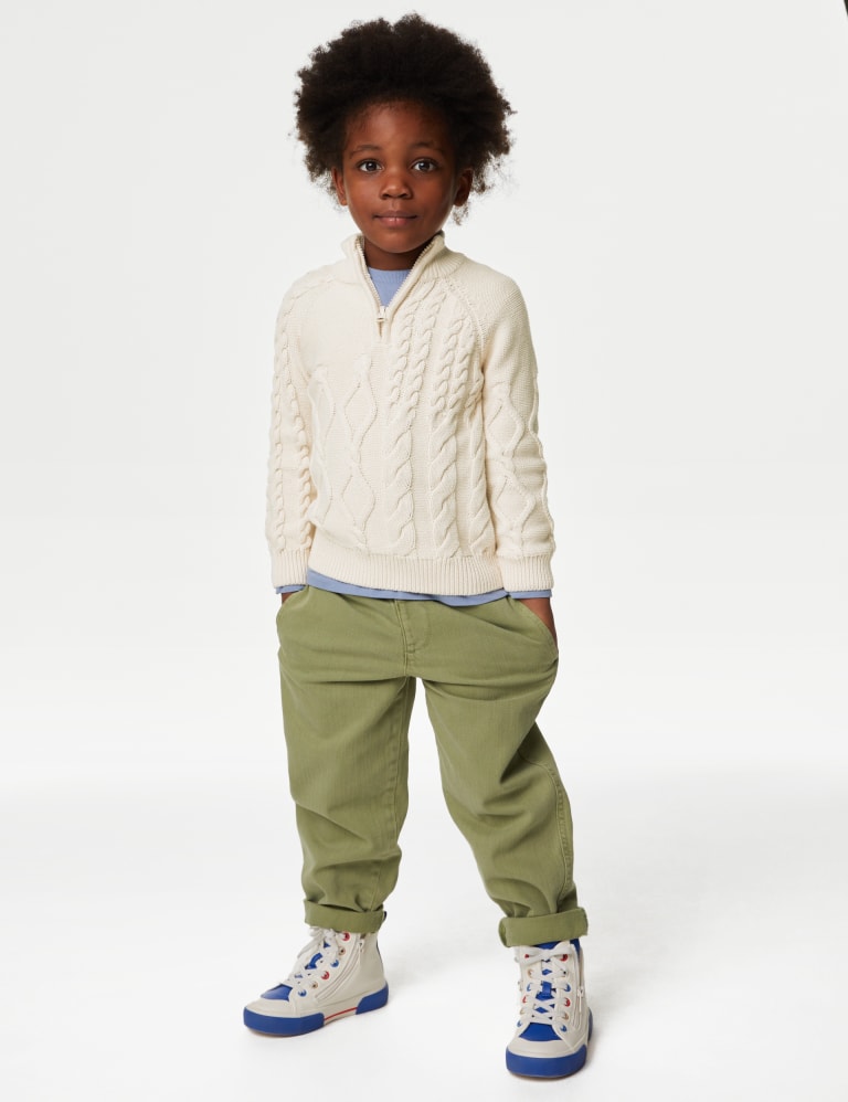 M&s half shop zip jumper