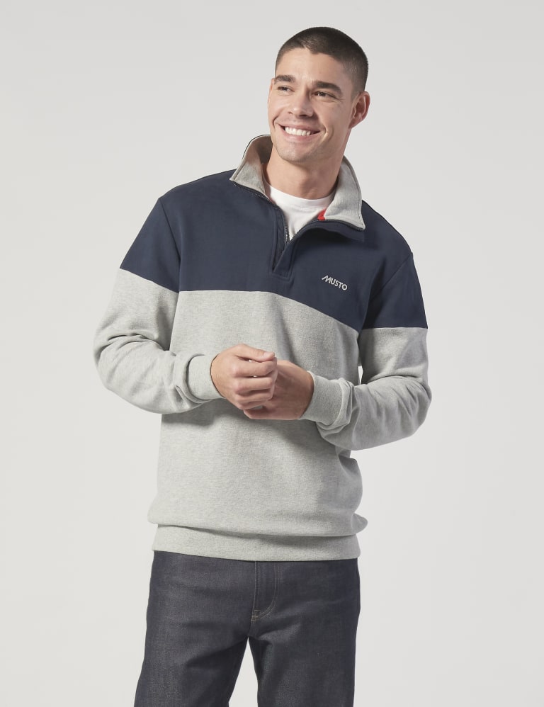 Pure Cotton Half Zip Sweatshirt Musto M S