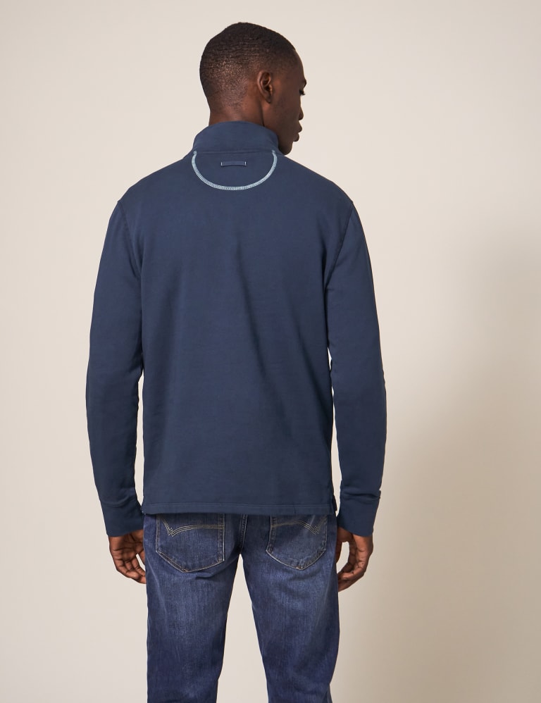 Pure Cotton Half Zip Sweatshirt