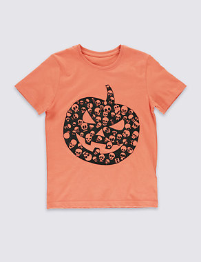 Pure Cotton Halloween T-shirt (5-14 Years) Image 2 of 3
