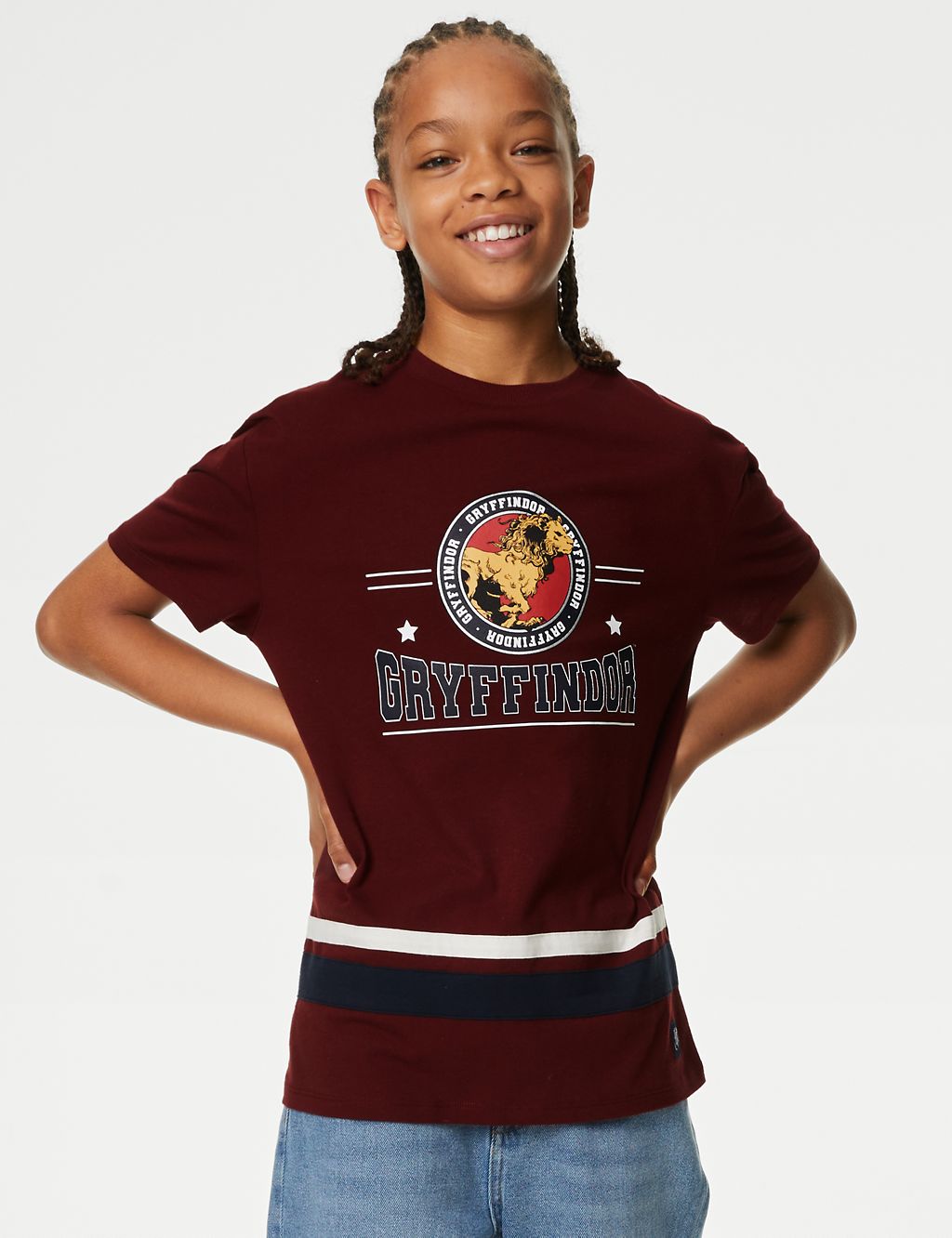 Pure Cotton Harry Potter™ Gryffindor T-Shirt (6-16 Yrs) 2 of 5