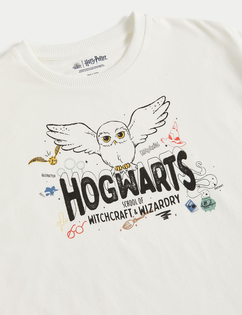 Pure Cotton Harry Potter™ Hedwig T-Shirt (6-16 Yrs) 1 of 3