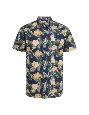 Pure Cotton Hawaiian Shirt Image 1 of 1