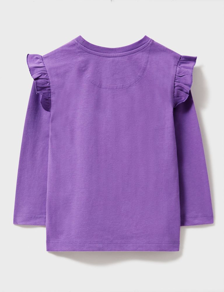 Pure Cotton Heart Embroidered T-Shirt (3-12 Yrs) 3 of 4
