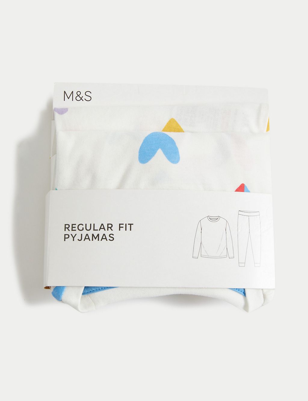 Pure Cotton Heart Print Pyjamas (1-8 Yrs) 5 of 5