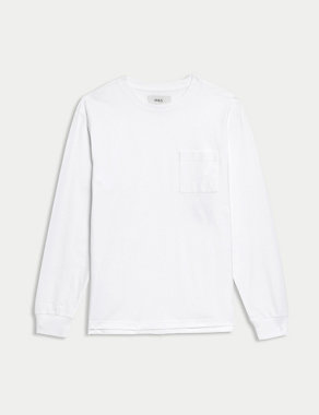 Pure Cotton Heavy Weight Long Sleeve T Shirt Image 2 of 5
