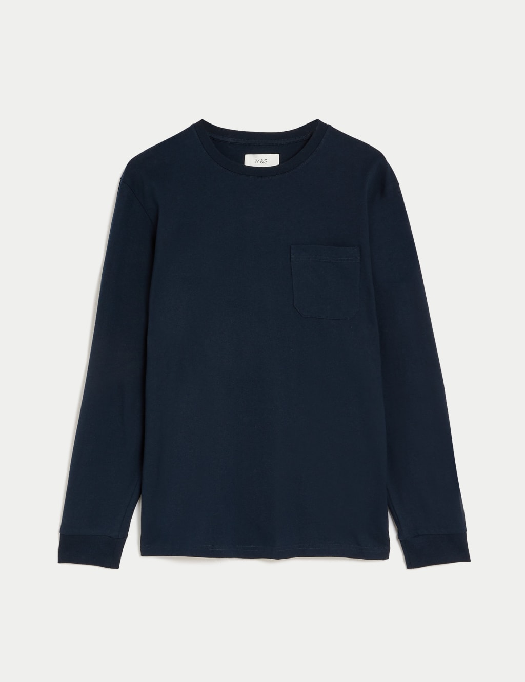 Pure Cotton Heavyweight Long Sleeve T-Shirt 1 of 5