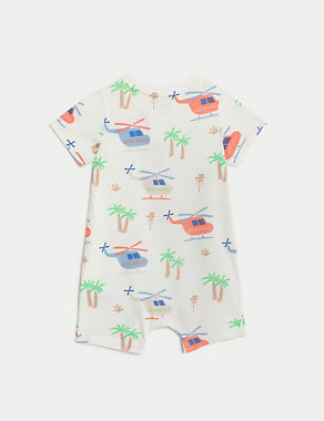 Pure Cotton Helicopter Romper (0-3 Years) Image 2 of 3