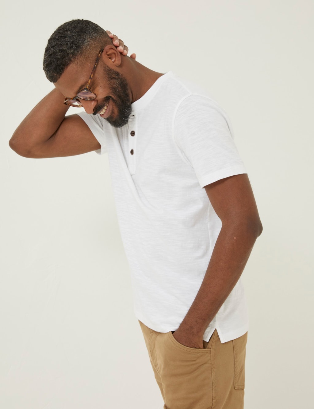 Henley collar t shirt deals