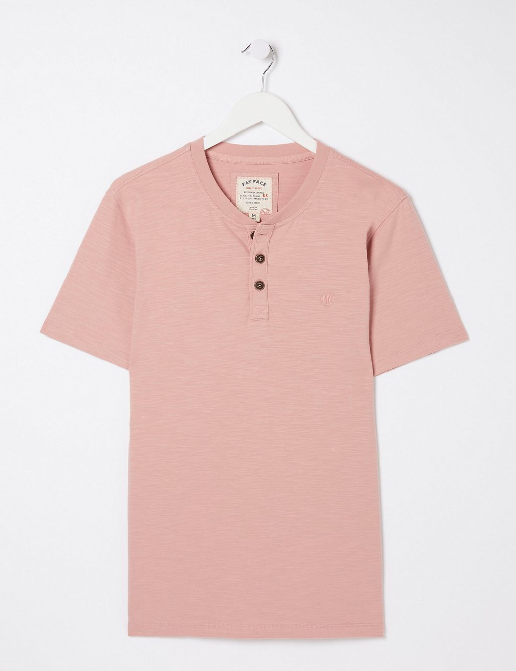 Pure Cotton Henley T-Shirt 1 of 4