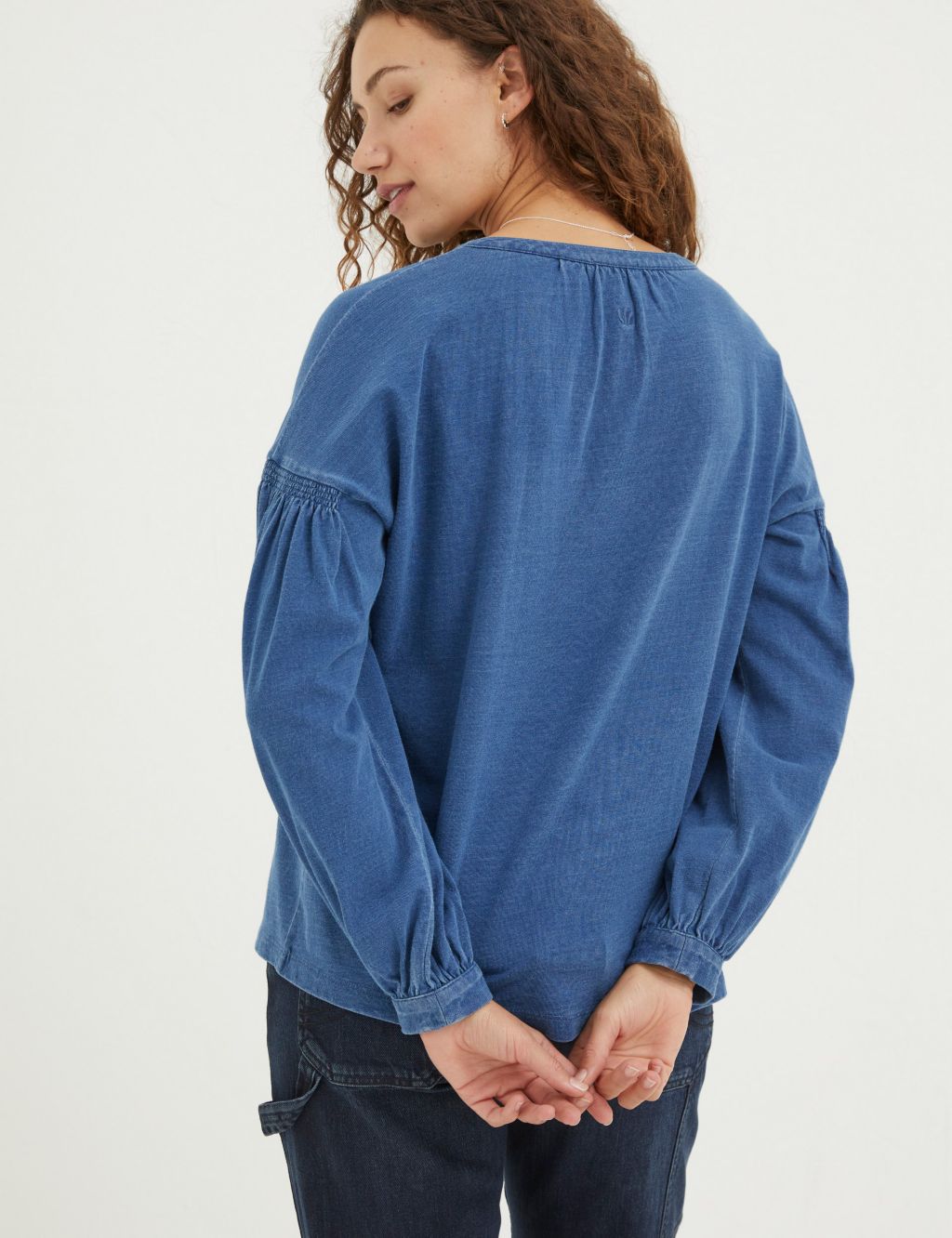 Pure Cotton Henley Top 4 of 5