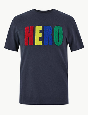 Pure Cotton Hero Print T-Shirt Image 2 of 4