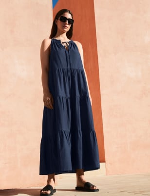 Navy cheap beach dress