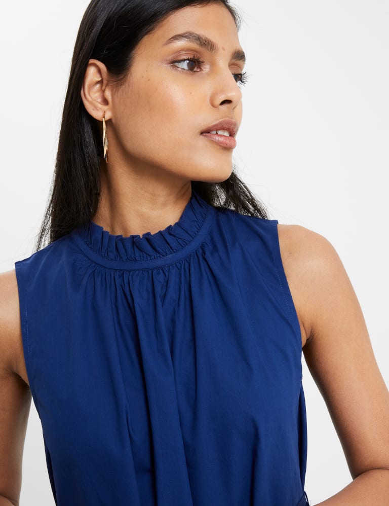 High neck hotsell smock top
