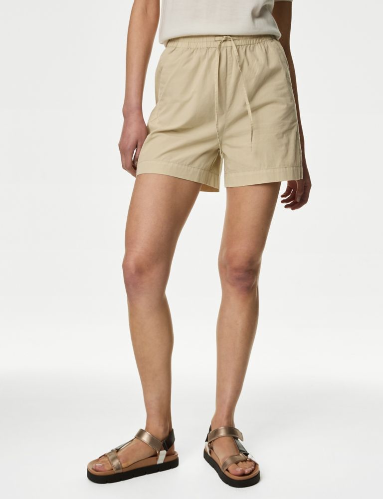 Pure Cotton High Waisted Shorts | M&S Collection | M&S