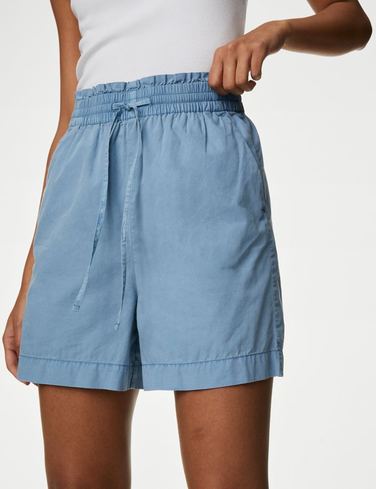Pure Cotton High Waisted Shorts 3 of 5