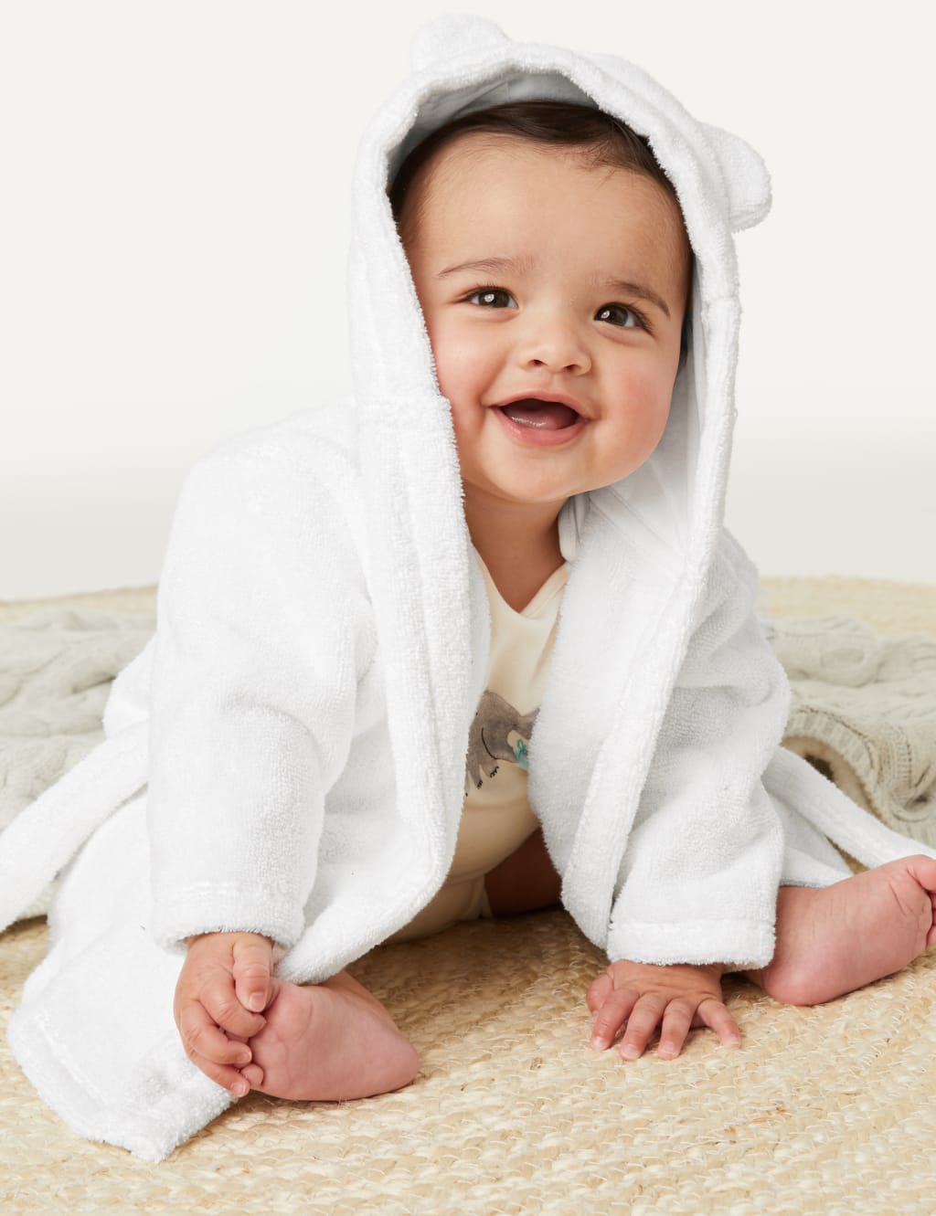 m & s towelling robe