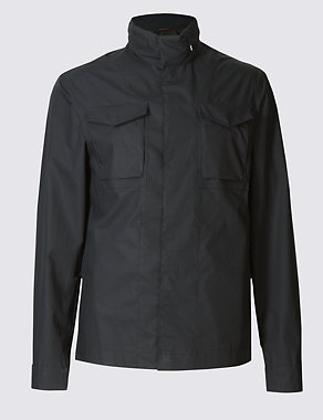 Pure Cotton Hooded Jacket with Stormwear™ Image 2 of 5